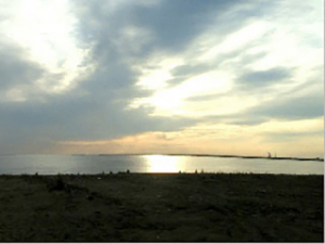 sunset at Chajka beach